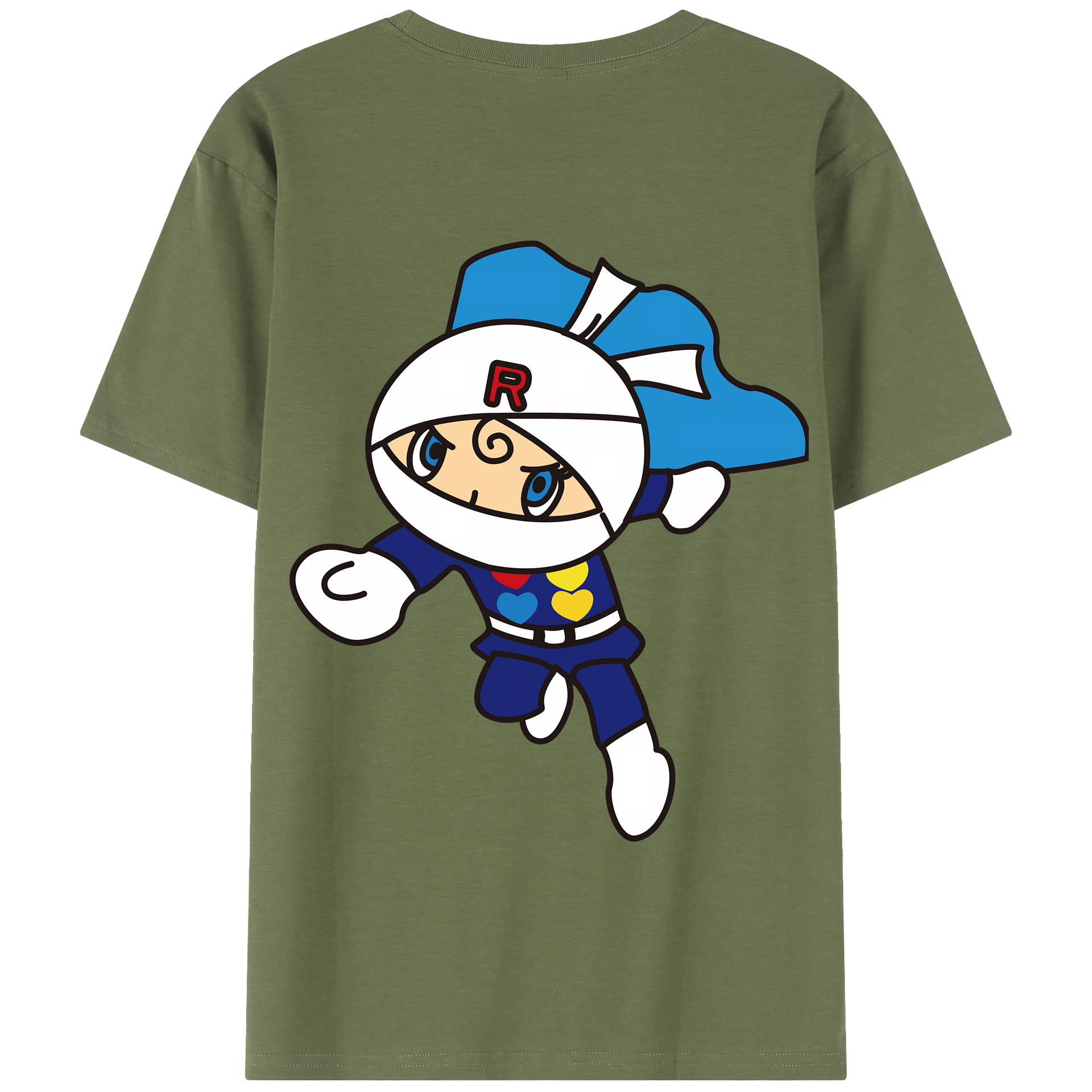 （画像用） アンパンマン Anpanman 綿100％半袖Tシャツ（背面プリント）